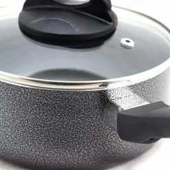 Clairborne 1.5 qt. Aluminum Nonstick Sauce Pan in Charcoal Grey with Glass Lid by Oster 9 Clairborne 1.5 qt. Aluminum Nonstick Sauce Pan in Charcoal Grey with Glass Lid by Oster -Cookware Sales Shop oster sauce pans 985105883m 4f 1000