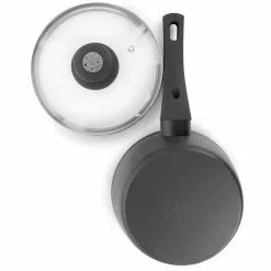 1.7 qt. NonStick Aluminum Saucepan with Glass Lid in Grey by Oster -Cookware Sales Shop oster sauce pans 985115263m 4f 1000
