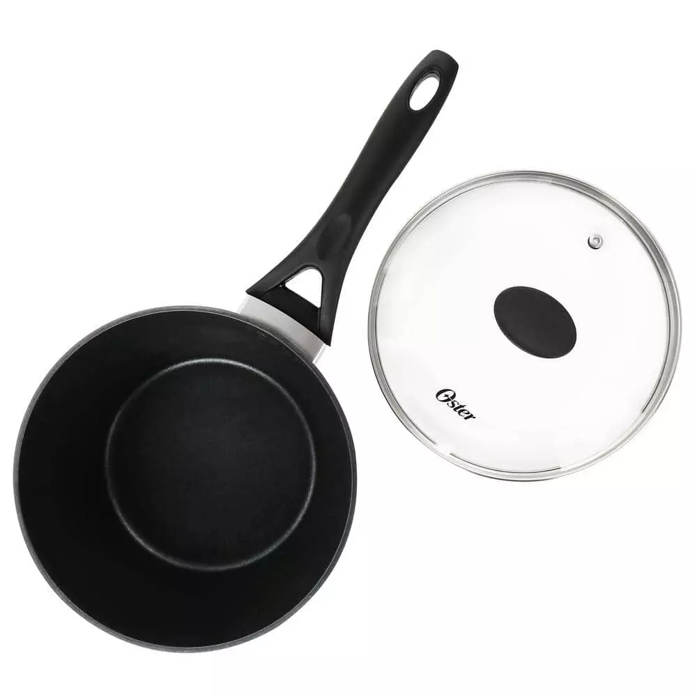 2.5 qt. Non-Stick Aluminum Saucepan with Lid by Oster 4 2.5 qt. Non-Stick Aluminum Saucepan with Lid by Oster - Image 2