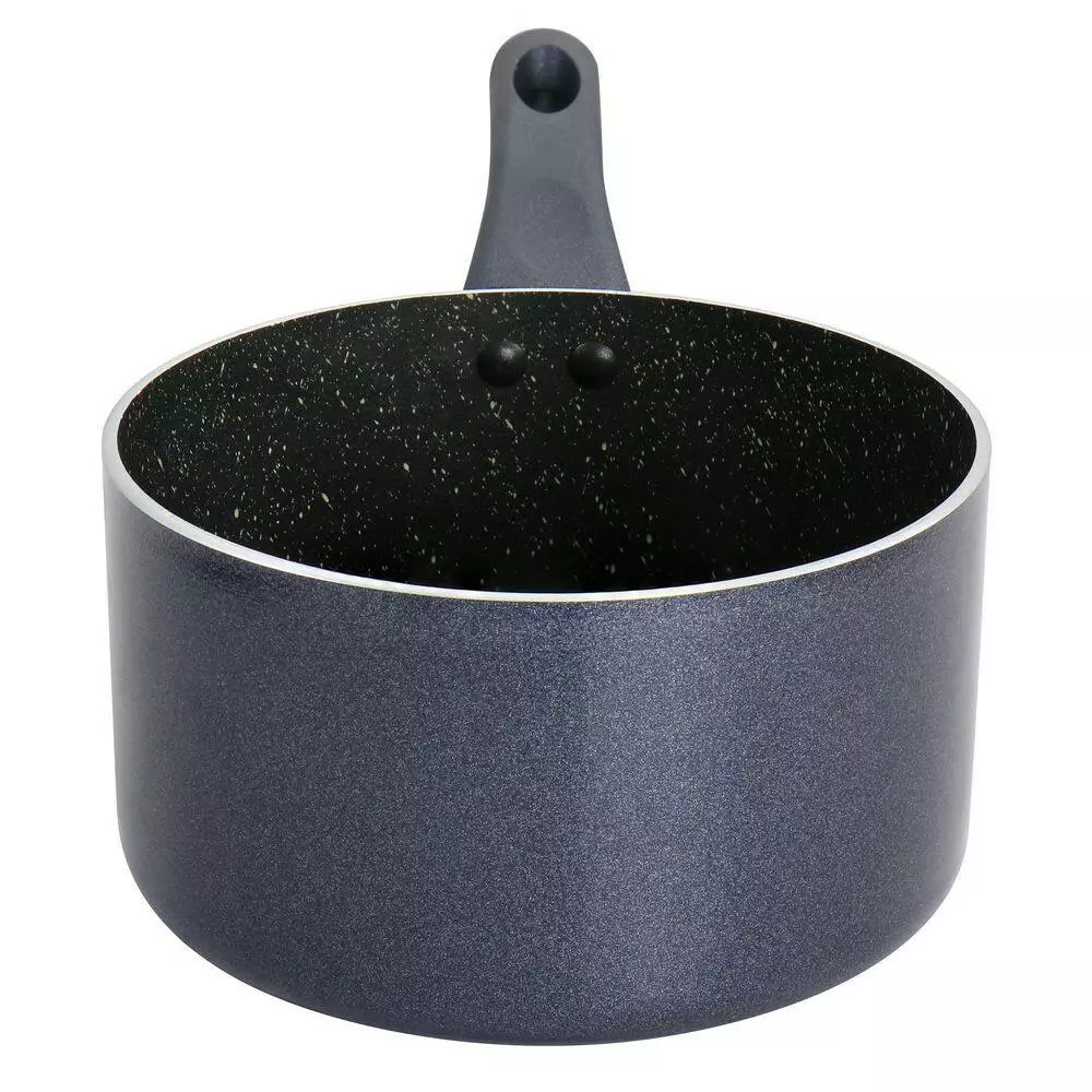 Anetta 1.5 qt. Aluminum Nonstick Saucepan in Navy Blue by Oster 5 Anetta 1.5 qt. Aluminum Nonstick Saucepan in Navy Blue by Oster - Image 3