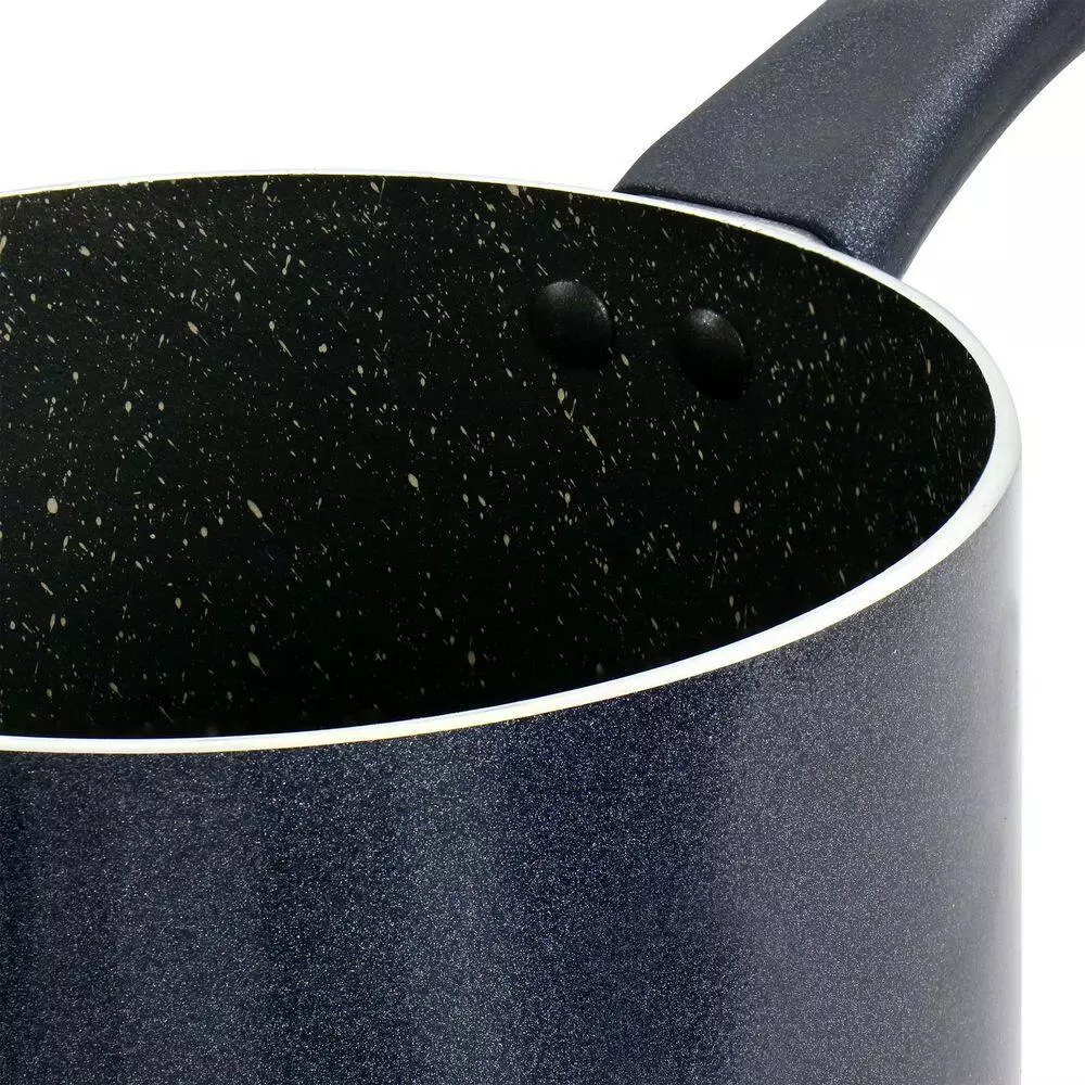 Anetta 1.5 qt. Aluminum Nonstick Saucepan in Navy Blue by Oster 8 Anetta 1.5 qt. Aluminum Nonstick Saucepan in Navy Blue by Oster - Image 6