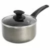 2.5 qt. Metallic Grey Merrion Nonstick Aluminum Saucepan with Lid by Oster