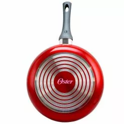 Herscher 3.5 qt. Aluminum Nonstick Saute Pan in Red Gloss with Glass Lid by Oster 9 Herscher 3.5 qt. Aluminum Nonstick Saute Pan in Red Gloss with Glass Lid by Oster -Cookware Sales Shop oster saute pans 985105835m 4f 1000