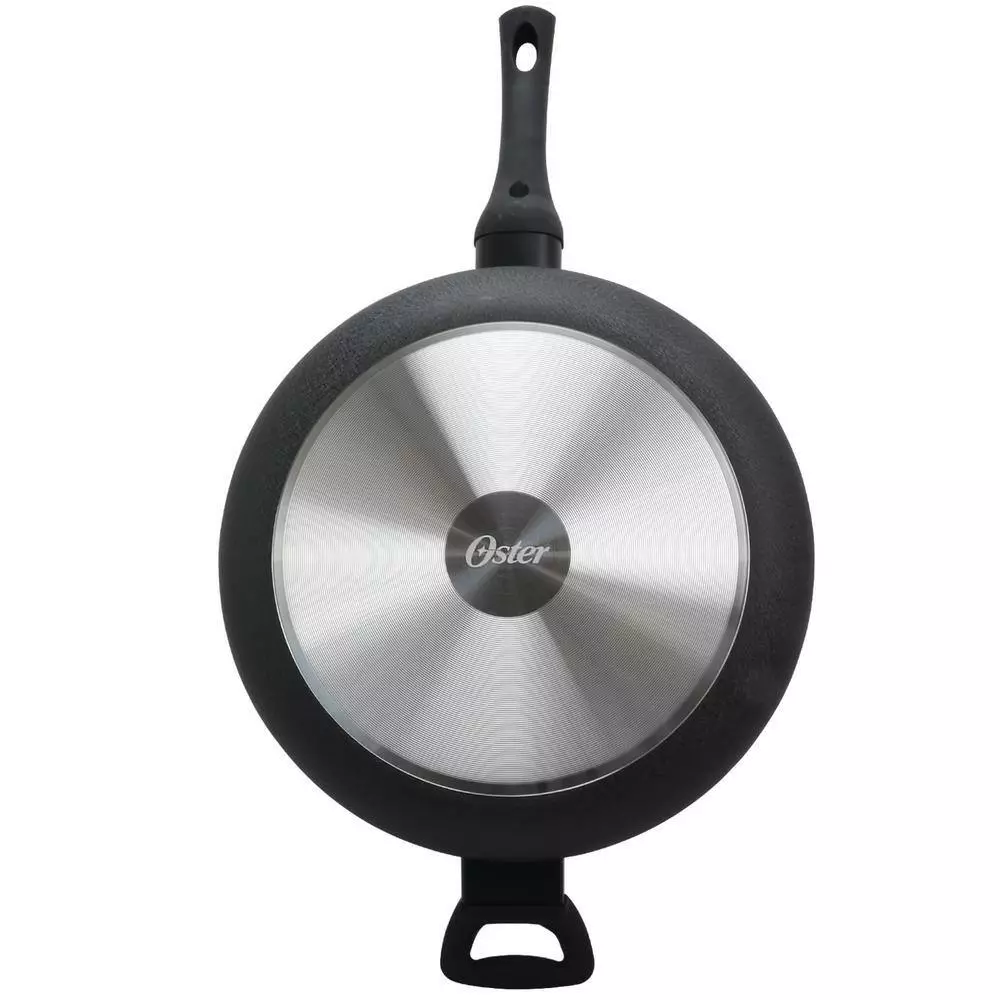 Ashford 5 qt. Aluminum Nonstick Saute Pan in Black with Glass Lid by Oster 5 Ashford 5 qt. Aluminum Nonstick Saute Pan in Black with Glass Lid by Oster - Image 3