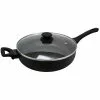 Ashford 5 qt. Aluminum Nonstick Saute Pan in Black with Glass Lid by Oster -Cookware Sales Shop oster saute pans 985105848m 64 1000