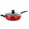 Merrion 3.5 qt. Aluminum Nonstick Saute Pan in Red with Glass Lid by Oster -Cookware Sales Shop oster saute pans 985112522m 64 1000