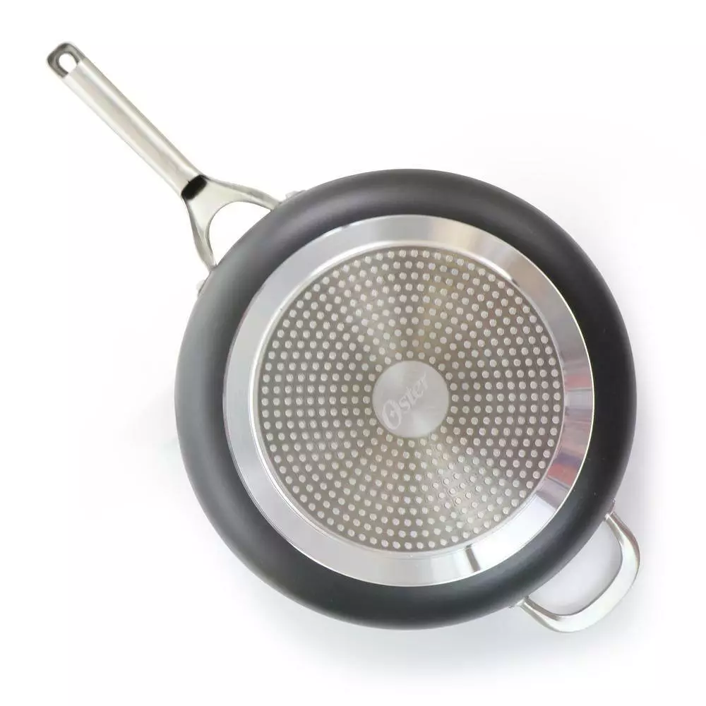 Palladium 4.8 Quart Aluminum Saute Pan with Glass Lid by Oster 4 Palladium 4.8 Quart Aluminum Saute Pan with Glass Lid by Oster - Image 2