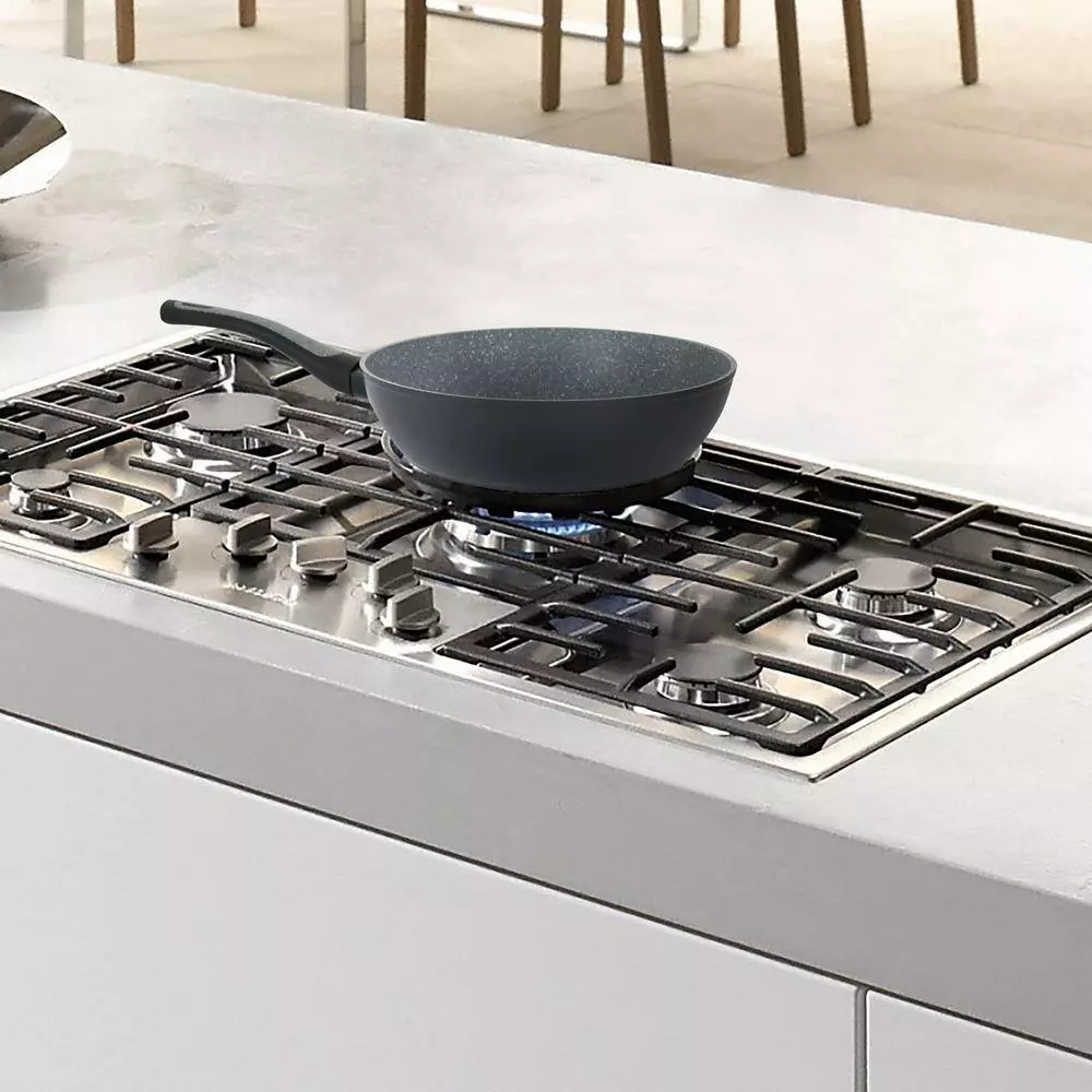 Bastone 3 qt. Speckled Gray Aluminum Nonstick Saute Pan by Oster 8 Bastone 3 qt. Speckled Gray Aluminum Nonstick Saute Pan by Oster - Image 6