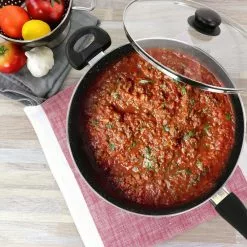 Pallermo 3.5 qt. Charcoal Aluminum Nonstick Saute Pan with Lid by Oster -Cookware Sales Shop oster saute pans 985117258m 76 1000