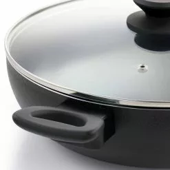 Ashford 5 qt. Black Nonstick Aluminum Everyday Pan by Oster 11 Ashford 5 qt. Black Nonstick Aluminum Everyday Pan by Oster -Cookware Sales Shop oster saute pans 985117612m 1f 1000