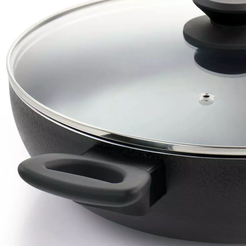 Ashford 5 qt. Black Nonstick Aluminum Everyday Pan by Oster 6 Ashford 5 qt. Black Nonstick Aluminum Everyday Pan by Oster - Image 4