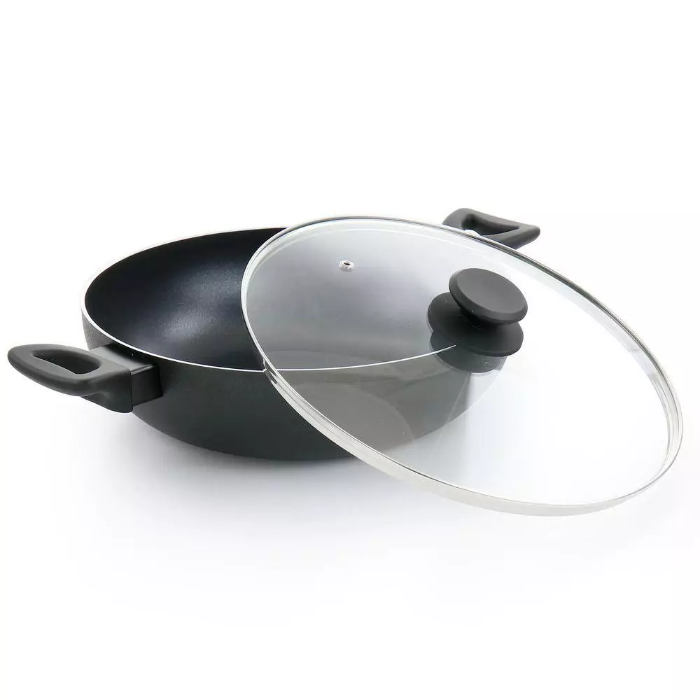 Ashford 5 qt. Black Nonstick Aluminum Everyday Pan by Oster 4 Ashford 5 qt. Black Nonstick Aluminum Everyday Pan by Oster - Image 2