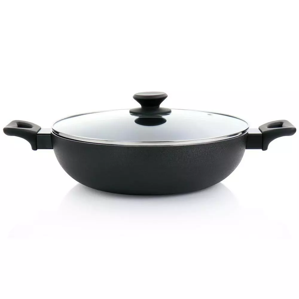 Ashford 5 qt. Black Nonstick Aluminum Everyday Pan by Oster 8 Ashford 5 qt. Black Nonstick Aluminum Everyday Pan by Oster - Image 6
