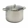 Adenmore 16 qt. Stainless Steel Stock Pot with Glass Lid by Oster
