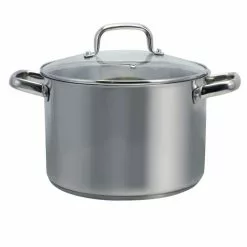 Adenmore 8 qt. Stainless Steel Stock Pot with Glass Lid by Oster
