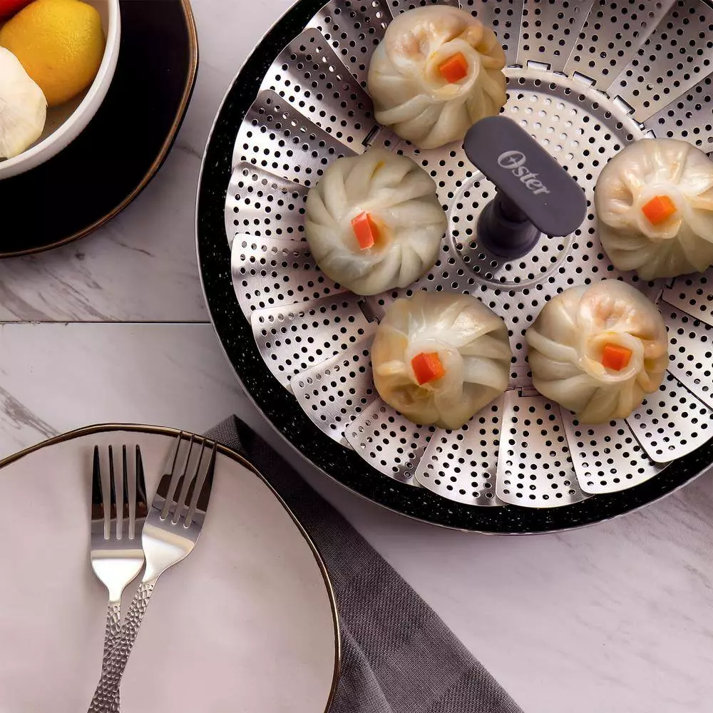 Bluemarine 5qt. Expandable Stainless Steel Steamer Basket Pot Insert by Oster 7 Bluemarine 5qt. Expandable Stainless Steel Steamer Basket Pot Insert by Oster - Image 5