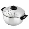 4.8 qt. Silver Stovetop Stainless Steel Pasta Pot with Strainer Lid with Turn-and-Lock Feature and Cool-Touch Handles by OVENTE 2 4.8 qt. Silver Stovetop Stainless Steel Pasta Pot with Strainer Lid with Turn-and-Lock Feature and Cool-Touch Handles by OVENTE -Cookware Sales Shop ovente stock pots cw15131s 64 1000