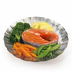 Good Grips Stainless Steel Steamer with Extendable Handle by OXO -Cookware Sales Shop oxo stock pots 1067247 1f 1000