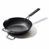 Obsidian 12 in. Pre-Seasoned Carbon Steel Induction Safe Wok with Silicone Sleeve and Helper Handle in Black by OXO 2 Obsidian 12 in. Pre-Seasoned Carbon Steel Induction Safe Wok with Silicone Sleeve and Helper Handle in Black by OXO -Cookware Sales Shop oxo woks stir fry pans cc005103 001 64 1000