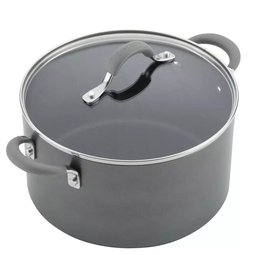 Elementum 10-Piece Hard-Anodized Aluminum Nonstick Cookware Set in Oyster Gray by Circulon 11 Elementum 10-Piece Hard-Anodized Aluminum Nonstick Cookware Set in Oyster Gray by Circulon - Image 9