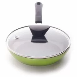 12 in. Earth Frying Pan Lid in Tempered Glass by Ozeri -Cookware Sales Shop ozeri pot lids zp 30gl 40 1000
