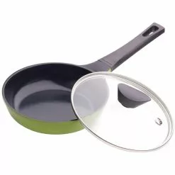 12 in. Earth Frying Pan Lid in Tempered Glass by Ozeri -Cookware Sales Shop ozeri pot lids zp 30gl 66 1000