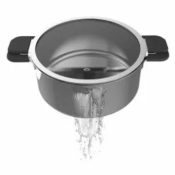 6-Piece Stainless Steel Inductive Pot Set with Straining and Hands-Free Glass Lids by Ozeri 19 6-Piece Stainless Steel Inductive Pot Set with Straining and Hands-Free Glass Lids by Ozeri -Cookware Sales Shop ozeri stock pots zp16 3p 31 1000