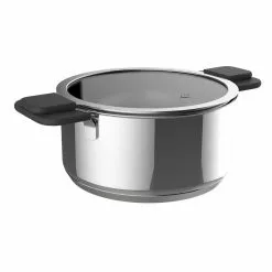 6-Piece Stainless Steel Inductive Pot Set with Straining and Hands-Free Glass Lids by Ozeri 17 6-Piece Stainless Steel Inductive Pot Set with Straining and Hands-Free Glass Lids by Ozeri -Cookware Sales Shop ozeri stock pots zp16 3p 76 1000
