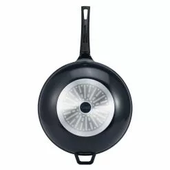 14 in. Green Aluminum Earth Wok with Smooth Ceramic Non-Stick Coating (100% PTFE and PFOA Free) by Ozeri -Cookware Sales Shop ozeri woks stir fry pans zp24 36w 44 1000