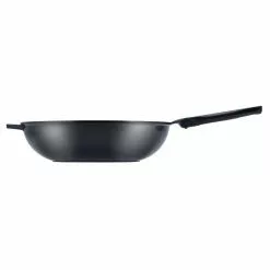 14 in. Green Aluminum Earth Wok with Smooth Ceramic Non-Stick Coating (100% PTFE and PFOA Free) by Ozeri -Cookware Sales Shop ozeri woks stir fry pans zp24 36w 4f 1000