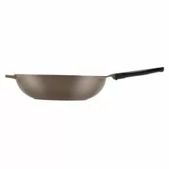 14 in. Green Aluminum Earth Wok with Smooth Ceramic Non-Stick Coating (100% PTFE and PFOA Free) by Ozeri -Cookware Sales Shop ozeri woks stir fry pans zp25 36w 4f 1000