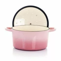 Artisan 5 qt. 2-Piece Enameled Cast Iron Dutch Oven in Blush Pink by Crock-Pot -Cookware Sales Shop pink crock pot dutch ovens 985117454m 4f 1000