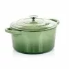 Artisan 7 qt. Round Cast Iron Nonstick Dutch Oven in Pistachio Green with Lid by Crock-Pot -Cookware Sales Shop pistachio green crock pot dutch ovens 985113366m 64 1000