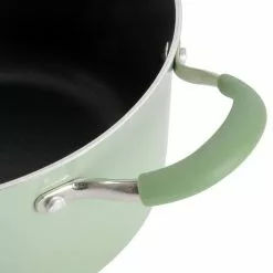 12-Piece Nonstick Aluminum Cookware Set in Pistachio with Silicone Handles by Unbranded 19 12-Piece Nonstick Aluminum Cookware Set in Pistachio with Silicone Handles by Unbranded -Cookware Sales Shop pistachio pot pan sets 985118604m 1f 1000