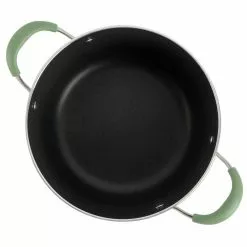 12-Piece Nonstick Aluminum Cookware Set in Pistachio with Silicone Handles by Unbranded 18 12-Piece Nonstick Aluminum Cookware Set in Pistachio with Silicone Handles by Unbranded -Cookware Sales Shop pistachio pot pan sets 985118604m 4f 1000