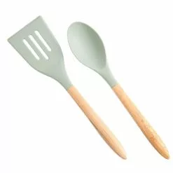 12-Piece Nonstick Aluminum Cookware Set in Pistachio with Silicone Handles by Unbranded 23 12-Piece Nonstick Aluminum Cookware Set in Pistachio with Silicone Handles by Unbranded -Cookware Sales Shop pistachio pot pan sets 985118604m d4 1000