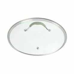 5 qt. Enameled Aluminum Everyday Pan in Pistachio With Silicone Handles by Unbranded 20 5 qt. Enameled Aluminum Everyday Pan in Pistachio With Silicone Handles by Unbranded -Cookware Sales Shop pistachio unbranded saute pans 985118624m 76 1000