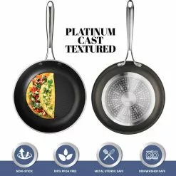 10-Piece Cast-Textured Aluminum Ti-Ceramic Nonstick Cookware Set in Platinum by Gotham Steel 16 10-Piece Cast-Textured Aluminum Ti-Ceramic Nonstick Cookware Set in Platinum by Gotham Steel -Cookware Sales Shop platinum gotham steel pot pan sets 7042 76 1000