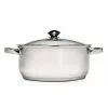Pure Intentions 5 qt. Round Stainless Steel Dutch Oven in Polished Stainless Steel with Glass Lid by Ecolution 2 Pure Intentions 5 qt. Round Stainless Steel Dutch Oven in Polished Stainless Steel with Glass Lid by Ecolution -Cookware Sales Shop polished stainless steel ecolution dutch ovens estl 4505 64 1000
