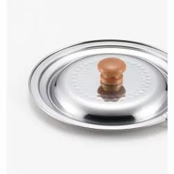 Yukihira 8.5 in. Dia Stainless Steel Fits Both 1.8 qt. and 2.2 qt. Pots Pot Lid by Yoshikawa Cookware