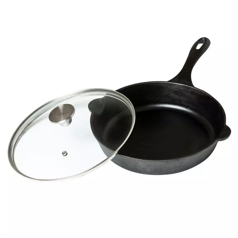 10 in. Glass Lid with Stainless Steel Knob for Skillet by Victoria 6 10 in. Glass Lid with Stainless Steel Knob for Skillet by Victoria - Image 4