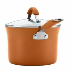 Cucina 18-Piece Aluminum Nonstick Cookware Set in Pumpkin by Rachael Ray -Cookware Sales Shop pumpkin rachael ray pot pan sets 09357 66 1000
