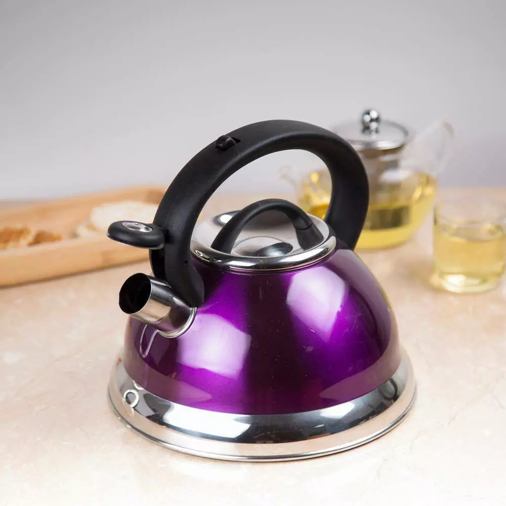 Alexa 12-Cup Stovetop Tea Kettle in Purple by Creative Home 8 Alexa 12-Cup Stovetop Tea Kettle in Purple by Creative Home - Image 6