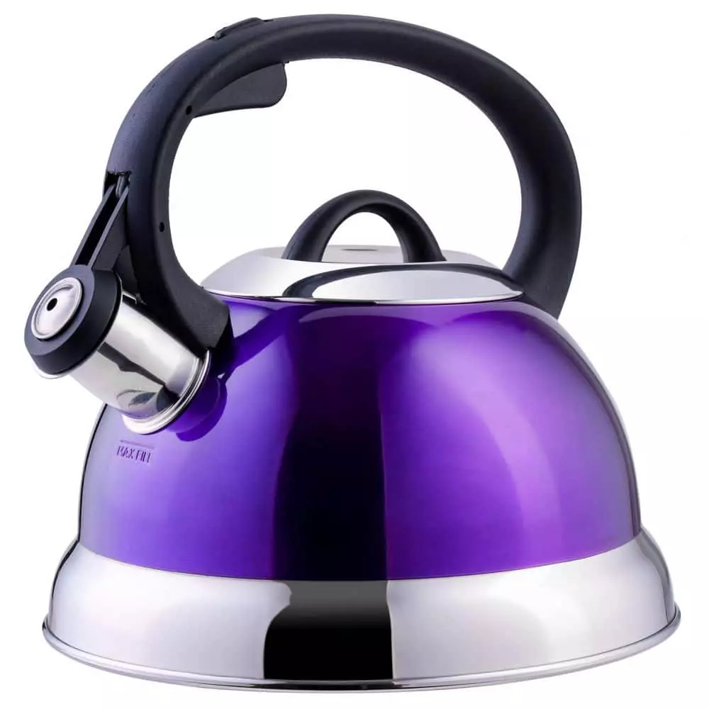 Flintshire 1.75 qt. 7-Cup Purple Stainless Steel Whistling Stovetop Tea Kettle by Mr. Coffee 3 Flintshire 1.75 qt. 7-Cup Purple Stainless Steel Whistling Stovetop Tea Kettle by Mr. Coffee