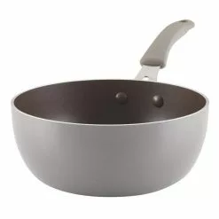 Cook + Create 3-qt. Aluminum Nonstick Saucier Sauce Pan in Gray by Rachael Ray