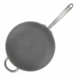 4 qt. Gray Professional Hard Anodized Aluminum Nonstick Saucier Pan with Lid by Rachael Ray -Cookware Sales Shop rachael ray sauce pans 80088 76 1000