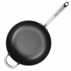 4 qt. Gray Professional Hard Anodized Aluminum Nonstick Saucier Pan with Lid by Rachael Ray -Cookware Sales Shop rachael ray sauce pans 80088 fa 1000