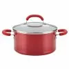 Create Delicious 6 qt. Aluminum Nonstick Stock Pot in Red Shimmer with Glass Lid by Rachael Ray 2 Create Delicious 6 qt. Aluminum Nonstick Stock Pot in Red Shimmer with Glass Lid by Rachael Ray -Cookware Sales Shop rachael ray stock pots 12164 64 1000