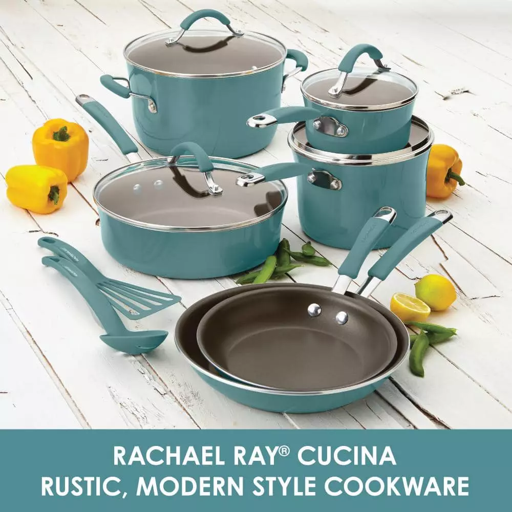 Cucina 3 Qt. Aluminum with Steamer by Rachael Ray 4 Cucina 3 Qt. Aluminum with Steamer by Rachael Ray - Image 2