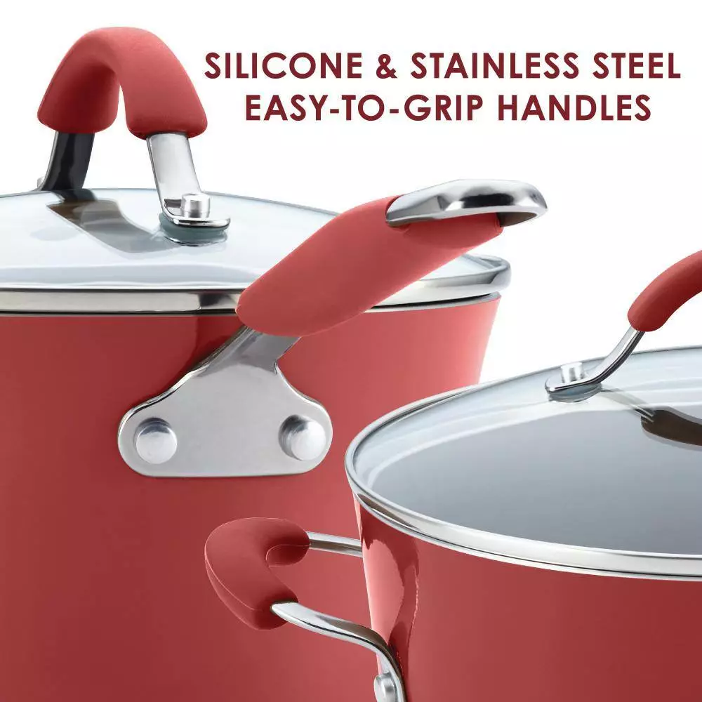 Cucina 3 Qt. Aluminum with Steamer by Rachael Ray 6 Cucina 3 Qt. Aluminum with Steamer by Rachael Ray - Image 4